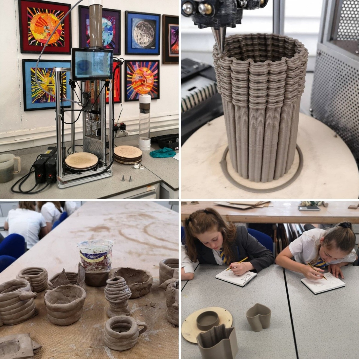 St. Cenydd Community School Ceramic Printing at Cardiff Metropolitan