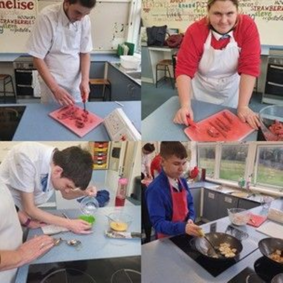 St. Cenydd Community School BTEC Home Cooking Skills pupils